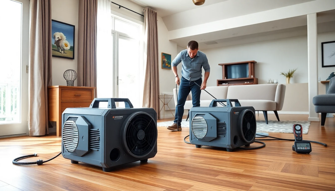 Hardwood Floor Drying